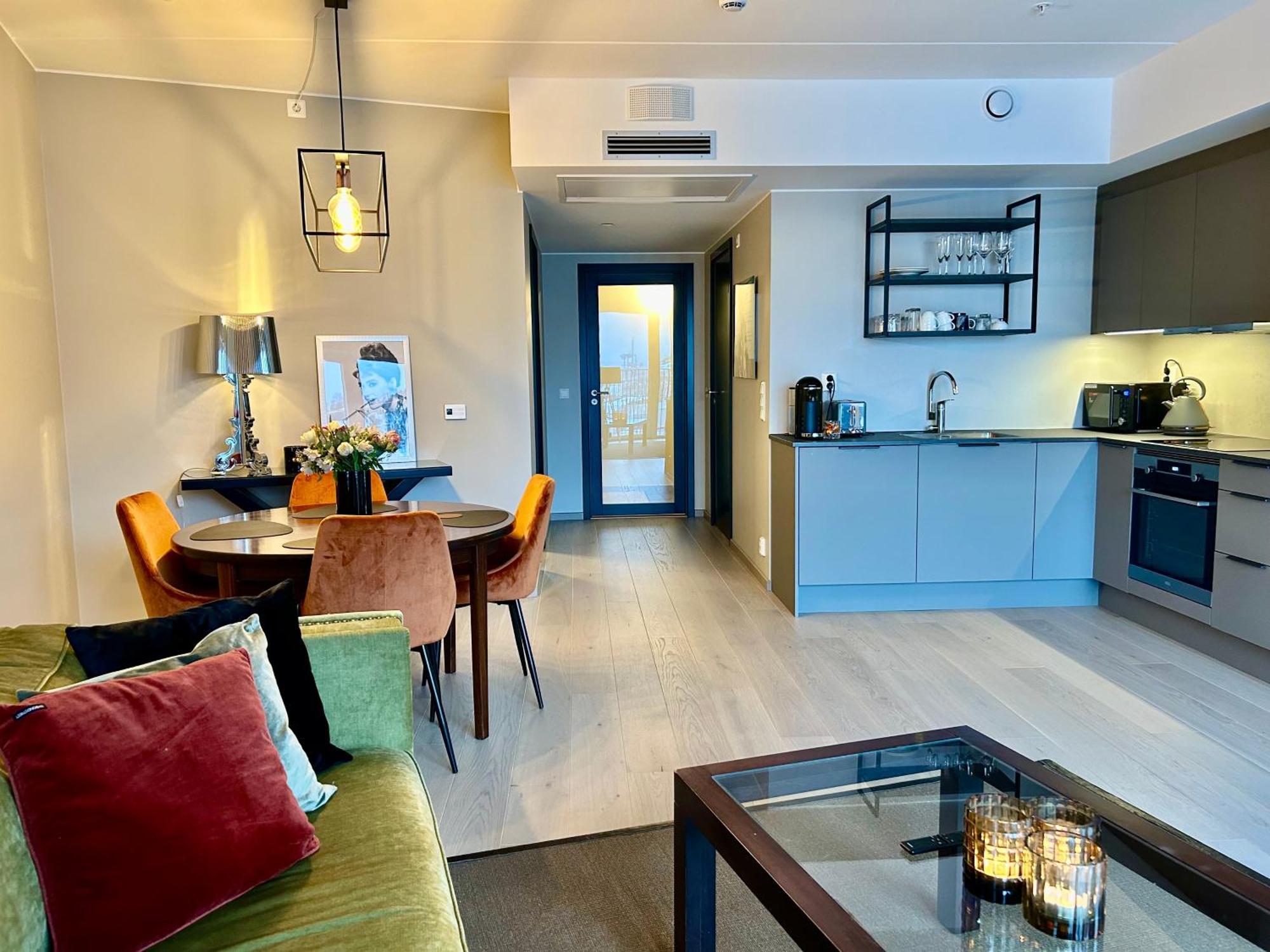 An Elegant And Modern Apartment In Bjorvika Oslo Bagian luar foto