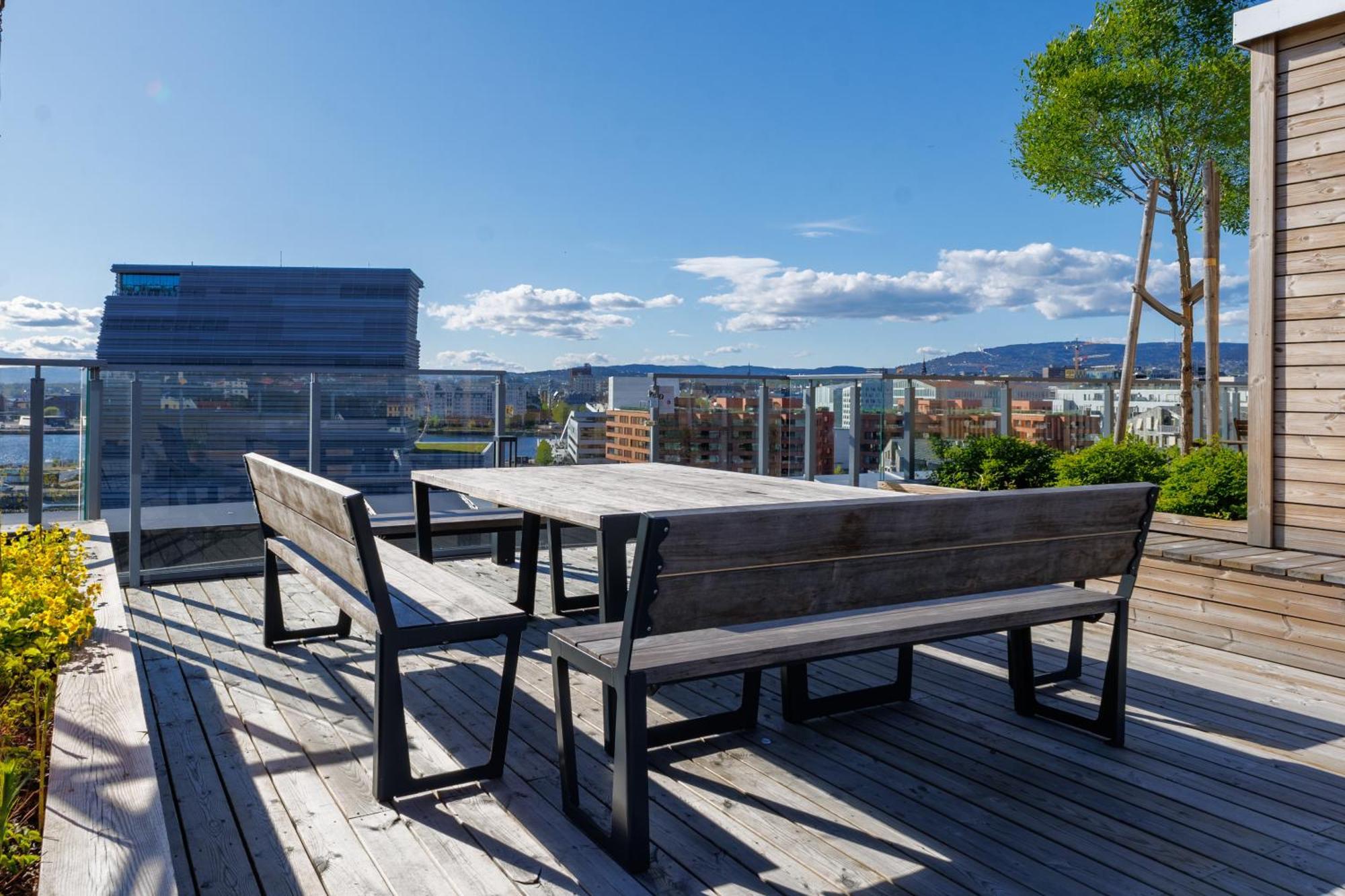 An Elegant And Modern Apartment In Bjorvika Oslo Bagian luar foto